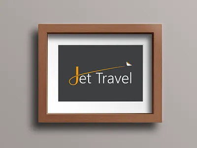 Mockup for Jet Travel's logo branding design logo mockup photoshop vector