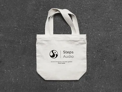 Mockup with Steps Audio's logo I made. logo mockup photoshop sound design