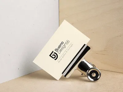 Bueno Design55 on a card branding design logo photoshop simple study vector