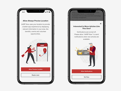 Mobile App Permissions creative direction illustration art ux