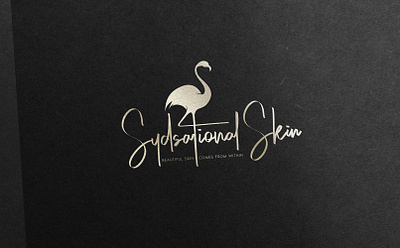 Sydsational Skin(flamingo ) LOGO 2021 branding creative logo illustrator logo design simple symbol vector vector logo