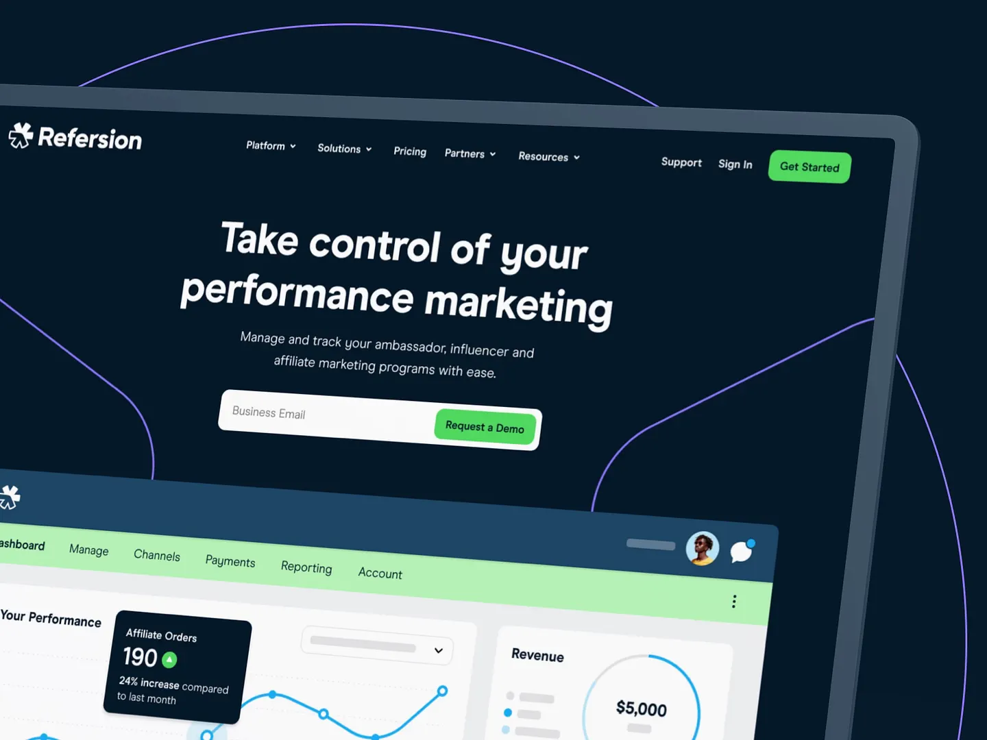 Innovative Affiliate Website UI Design for Performance Marketing