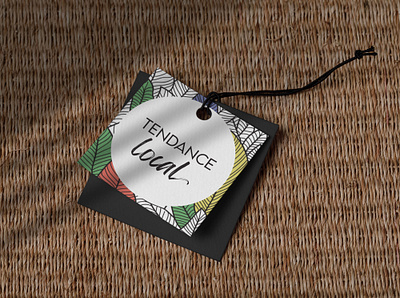 logo for a small Mauritian clothing business botanical branding design flat leaves logo mauritius nature logo