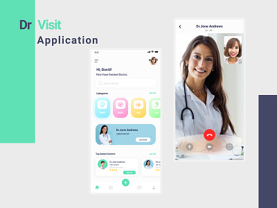 Dr Visit Application application design application ui dr app dr visit app figma figma design graphic design minimal app mobile app mobile app design mobile ui ui ui app ui design uiapp uiux uxdesign xd xd design