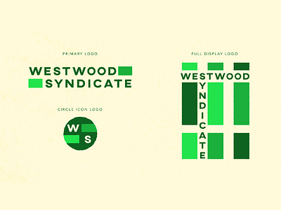 Westwood Syndicate Logo board games brand brand identity branding community disc golf games gaming green icon identity logo logo design logo system typogaphy