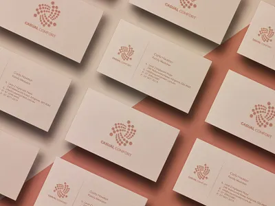 MINIMAL BUSINESS CARDS DESIGN brand identity business cards clean card creative card graphicdesign logo minimal name card pastel colors