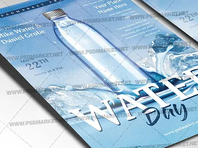 Water Day Template Flyer water day usa water day usa