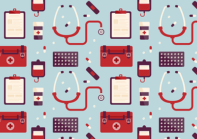 Medical Device Pattern design illustration medical medication sketch xd