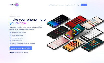 customico aesthetic app icon app icons black and white icons ios ios 14 ios app icon iphone minimalist minimalist icon neon icons