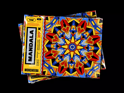 Morcheeba – Mandala 70s abstract bashbashwaves graphic design label looping artwork mandala morcheeba motion design plastic wrap playlist psychedelia psychedelic rhox spotify symmetry trip hop typography vintage