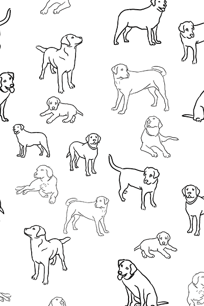 Repeating Dog pattern black white dog dog pattern lab pattern labrador pattern labrador retriever pattern labrador retrievers repeat dog pattern repeating dog pattern