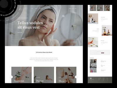 Beauty and accessories salon TRoY art beauty design figma illustration interface minimal mobile ui ux web