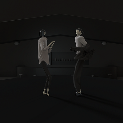 Mia and Vincent 3d animation character cinema4d design marvelous designer miaandvincent octane pulpfiction