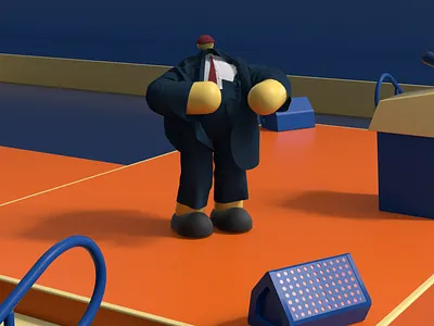 Rupert Trump 3d 3danimation aftereffects animation character cinema4d design marvelous designer octane