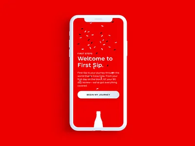 Unused project for Coca Cola animation app bottle branding coca cola coke drink ios onboarding ux uxui