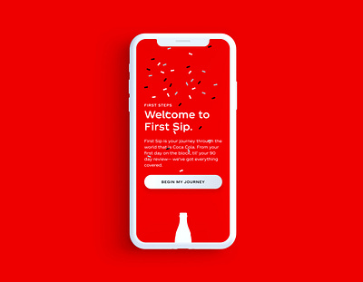 Unused project for Coca Cola animation app bottle branding coca cola coke drink ios onboarding ux uxui