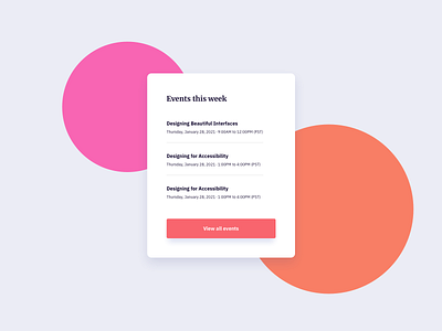 Events List UI Design event list events events app events list list list ui list ui design ui ui design ux uxdesign