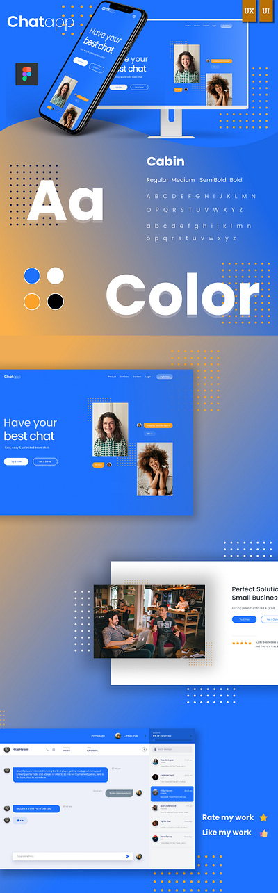 Chatapp design figma illustration logo photoshop prototype typography ui ux web