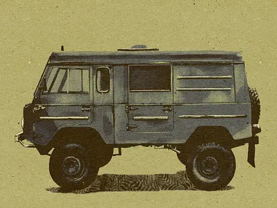 Volvo C303 4x4 adobefresco digital fresco illustration texture vehicledrawing
