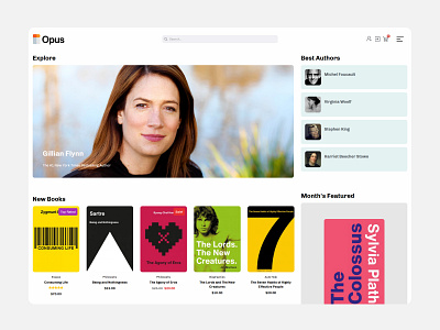 OPUS - Book Store WooCommerce WordPress Elementor Theme book store books bookshop design elementor graphic design interface design minimalistic template design ui ux web wordpress design wordpress theme