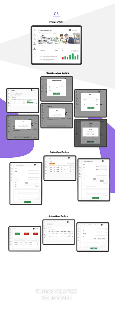 Software Application for Factories and Plants design ui design uiux user experience design