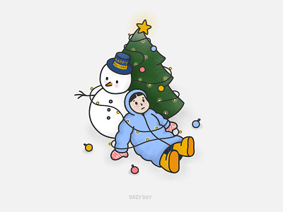 holidaze 2d digitalart graphic holidays illustration illustrator isometric art isometric illustration isometry january newyear procreate snowman winter