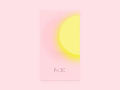 Clock App ambient app branding clock clock app design gradients material material design materialdesign minimalist mobile smart home sunrise sunset tonal ui ui design uidesign uiux