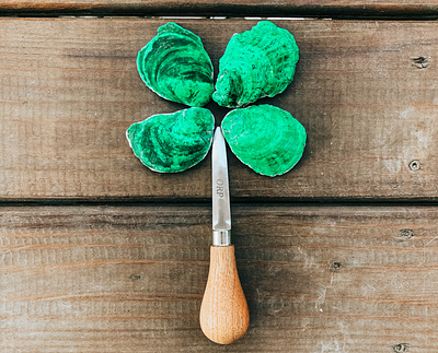 ORP St. Patricks Day Social Post environment green knife oyster oysters restoration social media