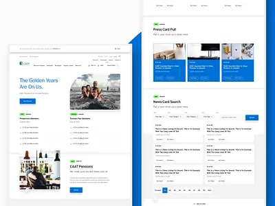 CAAT Pension Plan Website Redesign design holo landing page typography ui uidesign ux uxdesign web web app website