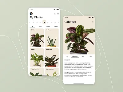 A Plant Owners Mobile App app app design design mobile mobile ui mockup plant plants product product design ui user experience user interface ux