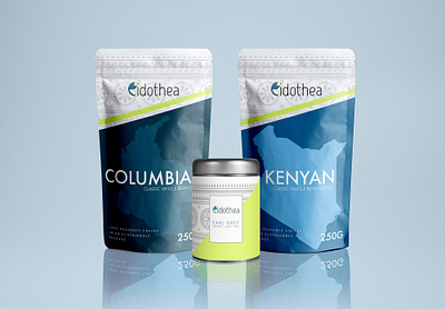 Eidothea Packaging Design branding coffee design logo minimal package design pattern art typography