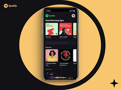 Spotify Redesign Concept animation app design mobile mobile app mobile app design mobile design mobile ui ui ui design