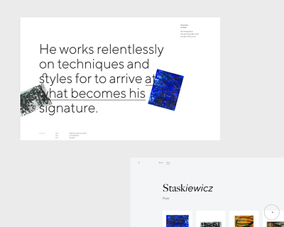 Piotr Staskiewcz Artist Painter design graphic layout minimal motion skew web website