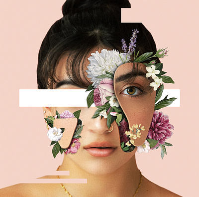 Artistic Portrait Manipulation flowers photo manipulation