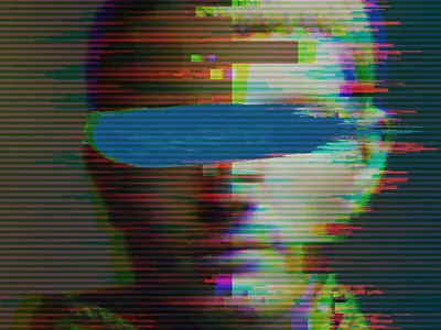 Glitich Portrait Manipulation glitch art photo manipulation