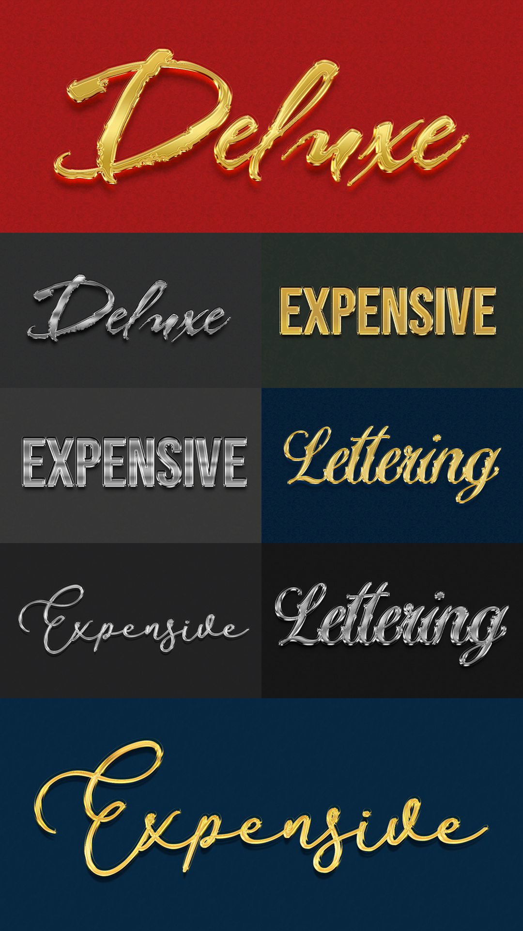 Luxury 3D Text Effect Style spark