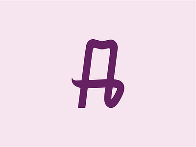 HM logo handlettering lettering lettermark logo logodesign logotype m monogram monoline