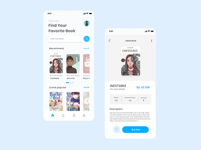 Book Store UI App uidesign uiux appdesign