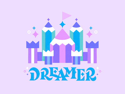 Dreamer Tattoo Design hand lettering illustration