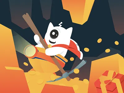 10x Rain crypto design gamble illustration illustrator vector