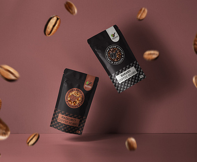 Vscoops - Packaging Design barako branding design coffee hazelnut packaging design print production product design