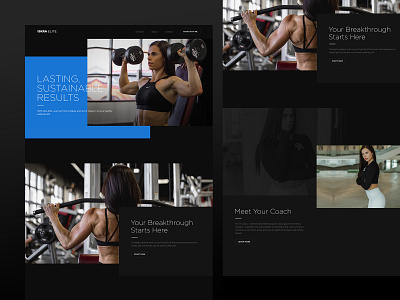 Iskra Elite business design fitness health visual design web website website design