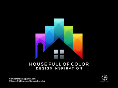 house full of color design inspiration awesome design branding design gambardrips graphicdesign illustration logo logoawesome logodesign vector