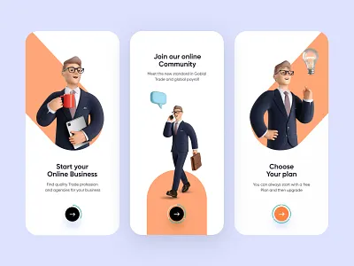 Online Business Onboarding UI Desing app interface minimal mobile mobile app mobile app design mobile ui mobileapp mobileappdesign mobileapps ui ui desing ui ux design uiux ux