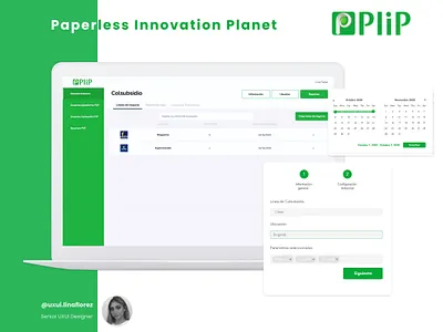 PliP - Paperless Innovation Planet agency app design digital ecology invoice paperless ui ux web website