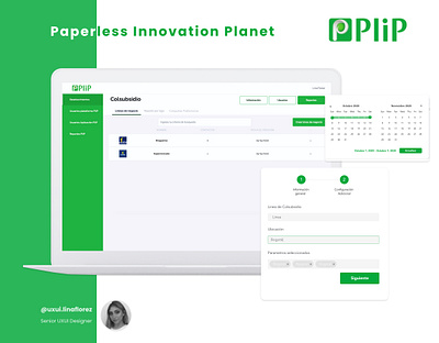 PliP - Paperless Innovation Planet agency app design digital ecology invoice paperless ui ux web website