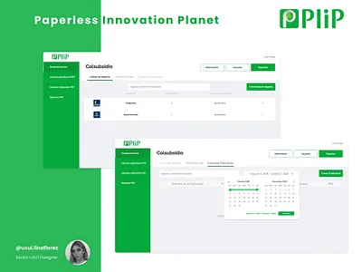 Mobile and Web App - Plip app creative design digital eco ecology ui ux vector web website