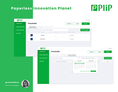 Mobile and Web App - Plip app creative design digital eco ecology ui ux vector web website