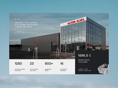 Website HP snippet branding clean company design homepage hp landing page minimal numbers photography section ui web webdesign website