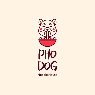Pho Dog - Noodle House branding branding concept design icon illustration logo mockup vector